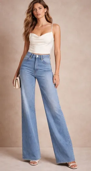 Salty Ivory Crop Top Size L Spaghetti Strap Corset Style thumbnail 1