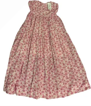 Lush White and Pink Floral Sundress thumbnail 1