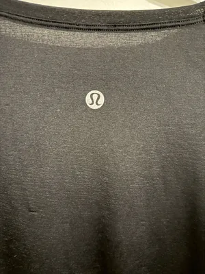 Black Lululemon Tee Shirt - Back In Action Short Sleeve thumbnail 6
