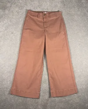 a loves‎ a wide leg cropped pants mauve trousers 4 thumbnail 1