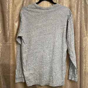 PINK Victoria’s Secret campus long sleeve, gray/rose with silver sequin bling M thumbnail 4