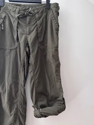 The North Face Womens Green Roll Up Hiking Cargo Pants Size 8 Nylon‎ Gorpcore thumbnail 4
