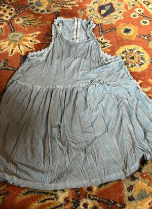 POL Babydoll Tunic Dusty Blue Top thumbnail 1