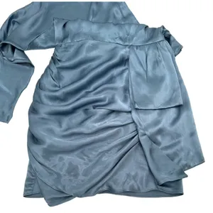 Elliatt Satin One Shoulder Dress Blue Mini Cocktail Party Size Small NWT thumbnail 6