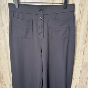 Halara High Waisted Button Pocket Straight‎ Leg Casual Pants Womens Large NEW thumbnail 3