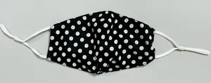 Black White Polka Dot Dots Face Mask Covering 🖤🤍 thumbnail 1