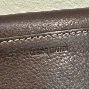 Vintage FOSSIL Brown Pebbled Leather Contrast Stitch Bifold Wallet thumbnail 6