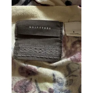 ANTHROPOLOGIE GUINEVERE Floral Open Front Hankie Hem‎ Lightweight Cardigan S thumbnail 7