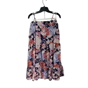 Lulus Floral Two Piece‎ Midi Dress Set XL Floating Through Flowers Boho thumbnail 3