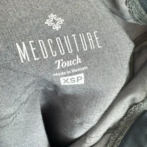 MED‎ COUTURE Touch Gray Slat Heather Drawstring Jogger Scrub Pants Size XSP thumbnail 8