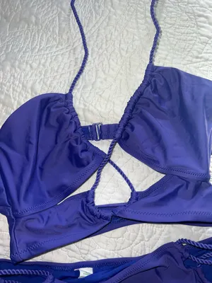 Indigo Strappy Bikini Set thumbnail 3