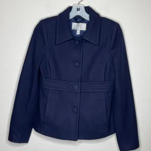Old Navy‎ Wool Blend Coat Navy thumbnail 4