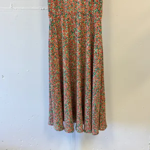 NWT Molly Bracken Ireland Green Floral‎ A-line Midi Dress Strappy Back Boho XS thumbnail 4