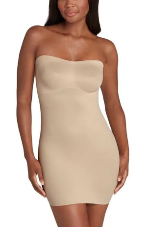 NWT Miraclesuit Womens Convertible Shaper Slip 2441 2441 Warm Beige Brown L thumbnail 1