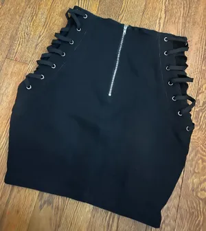 Black Denim Skirt thumbnail 3