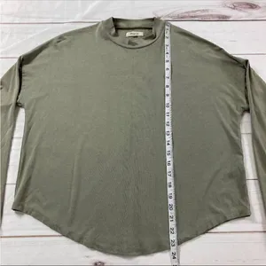 Madewell Tatiana Mock Neck Long Sleeve Top Size Medium thumbnail 7