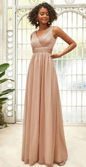 Champagne Formal Dress thumbnail 1