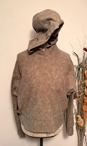 Athleta Camouflage Print Cropped Hoodie Sweatshirt‎ Women MT thumbnail 1