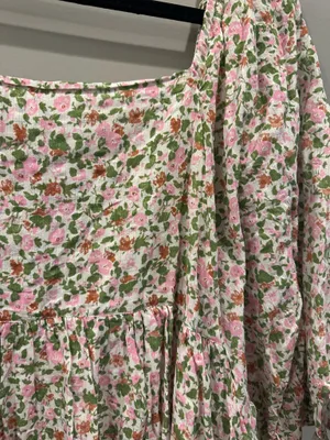 Hayden Floral Puff Sleeve Square Neck Babydoll Dress thumbnail 8