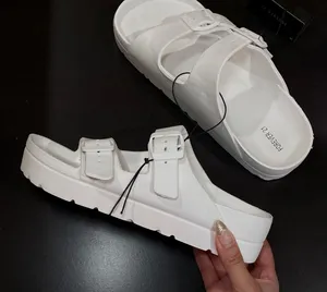 Platform White Sandals Size 7 thumbnail 1