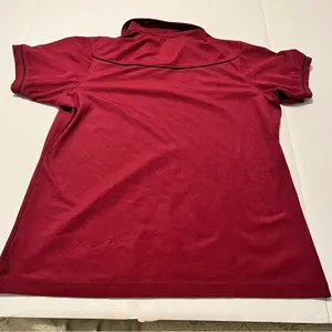 Chick-fil-A Team Style Womens Employee Medium Burgundy Polo Short Sleeve Shirt‎ thumbnail 8