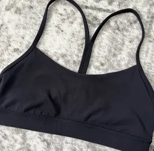 Lululemon Flow Y Bra Nulu Black 6 thumbnail 3