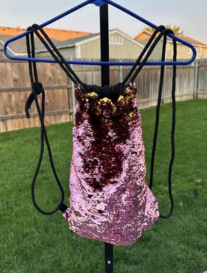 Cinch sequin backpack thumbnail 1