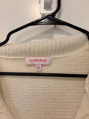 Butter melon crop top White thumbnail 2