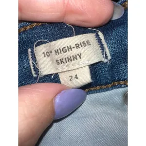 MADEWELL | Women's‎ 10" Chewed Tulip-Hem High-Rise Skinny Jeans, Size 24 thumbnail 7