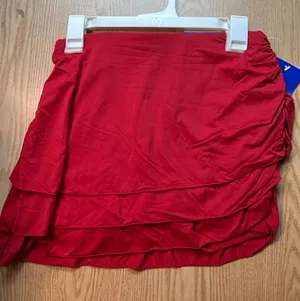 New Women’s Joy Lab Athletic Stretchy Skort High Rise Pockets Red size Small thumbnail 1