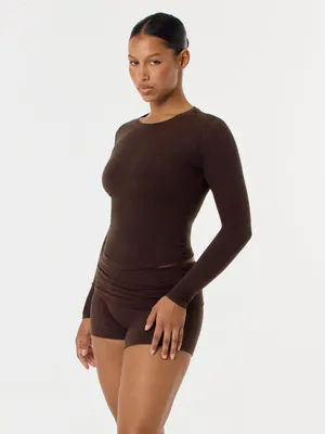 CSB Form Lite Long Sleeve Top Brown Size XL thumbnail 3