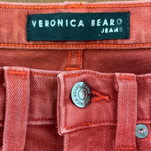 Veronica Beard Kate Crop Jeans Size 25 Red Burnt Fall thumbnail 2