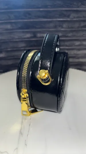 Mini Black Quilted Round Top Handle Bag 🌸 thumbnail 5