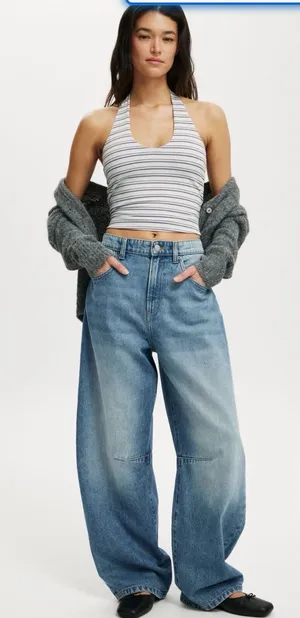 Cotton On Barrel Jean size 24 light wash thumbnail 1