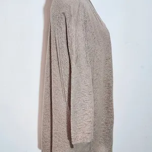 Silence + Noise Brown Distressed Open Knit Cardigan Size Small Tan Cardigan thumbnail 3