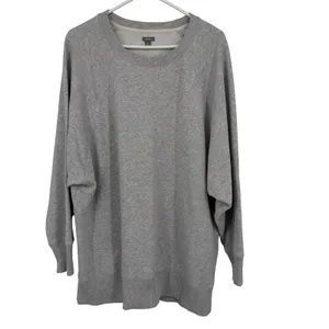 Aerie Sweatshirt Women XL Grey Oversized Raglan Sleeve Pullover Cozy Minimalist thumbnail 2
