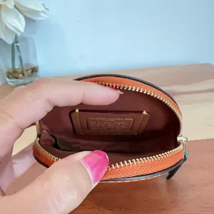 NWT Coach Orange Coin‎ Case thumbnail 4
