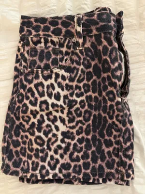 PacSun Leopard Denim Skirt thumbnail 1