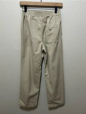 Aritzia TNA Utility Pull-On Twill Pants Tan Mid Rise Small Christie thumbnail 2