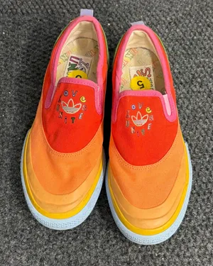 Adidas Love Unites Nizza Slip-On Pride Rainbow Sneakers GW2421 Mens 5 Womens 6 thumbnail 1
