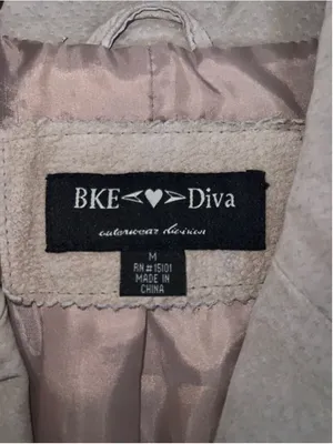 Women's BKE Diva Beige Suede Trench Coat M thumbnail 6