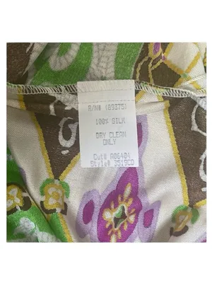 aso TV’s 90210  new Sky  Jewel Neck Bold Print Silk Halter Top  Braided Strap thumbnail 11