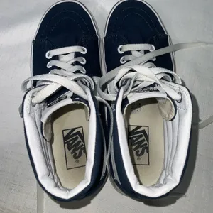 Vans Sk8-Hi Tapered High Top Canvas Shoe~Navy Blue~Unisex~Women’s 7, Men’s 5.5 thumbnail 10