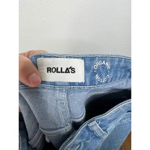 Rollas Sailor Jeans Light Blue Organic Cotton High‎ Rise Wide Leg Denim 26 thumbnail 4