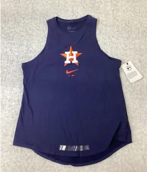 Nike Houston Astros Womens Dri-FIT Tank Top Navy Blue Star H Logo NWT‎ thumbnail 1