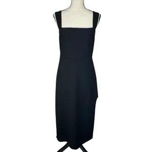 Abercrombie & Fitch Large Midi Dress Square Neck Stretch Empire Waist Sleeveless thumbnail 2
