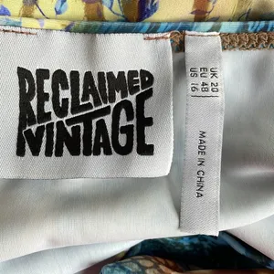 Reclaimed Vintage Mixed Print Halter Swim Dress thumbnail 5