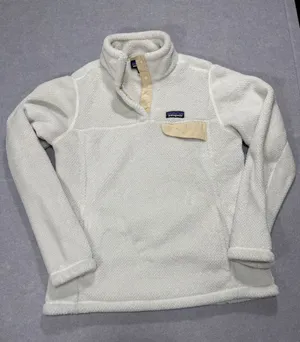 Patagonia Re-Tool Snap-T Fleece Pullover Off White thumbnail 1