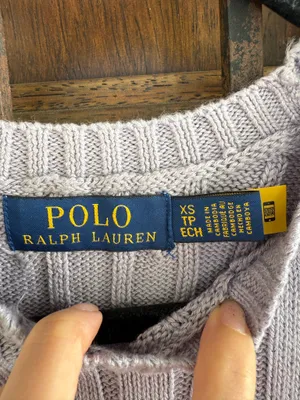 Polo by Ralph Lauren Women's Lavender Cable Knit Sweater Size XS thumbnail 2