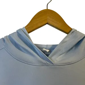 UNDER ARMOUR HeatGear Light Blue Long Sleeve Hooded Sweatshirt Hoodie - Size XL thumbnail 2